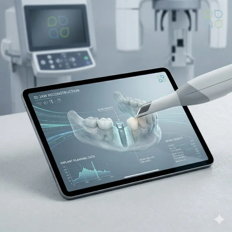 3d klavuzlu implant yerlestirme